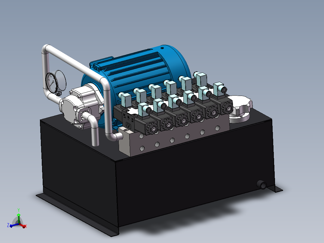 液压站1.5KW装配图