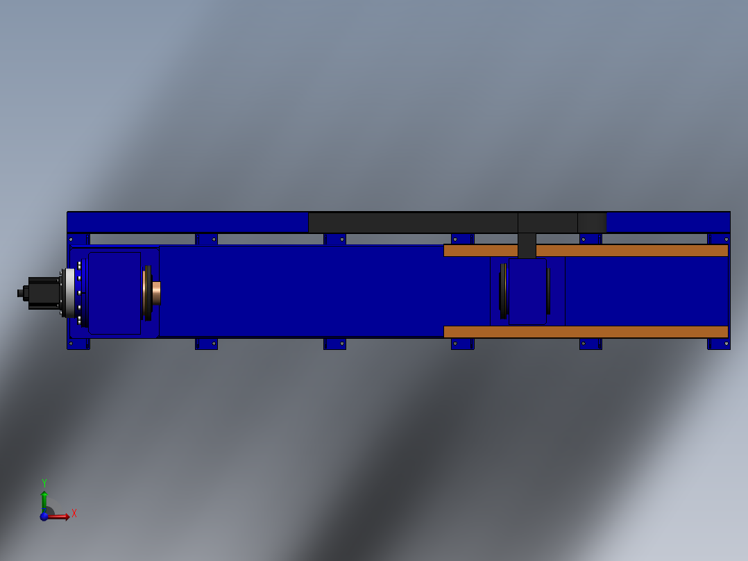 G814 双夹持一轴变位机俯视图