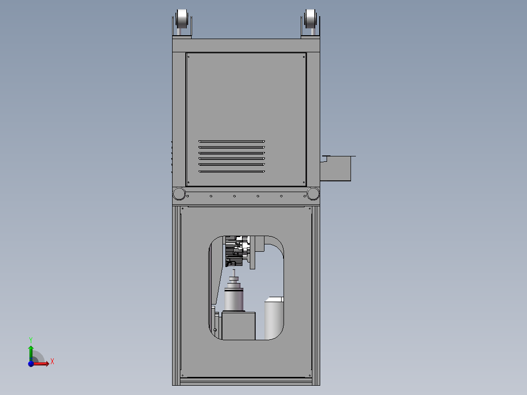 钻孔打标机前视图
