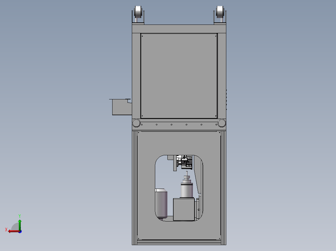 钻孔打标机后视图