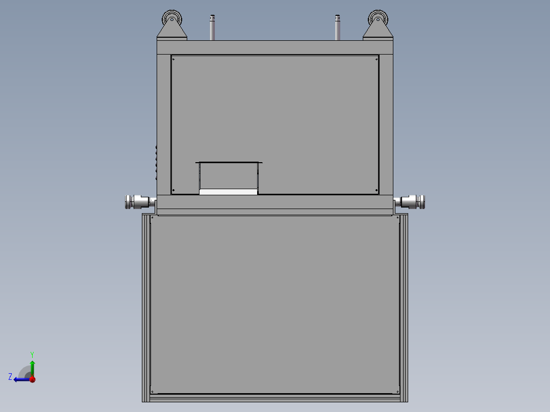 钻孔打标机右视图