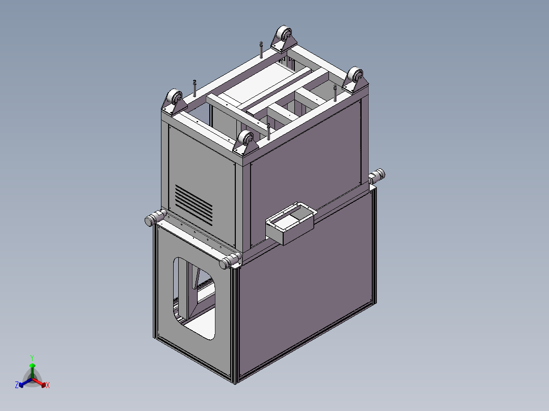 钻孔打标机正等轴测图