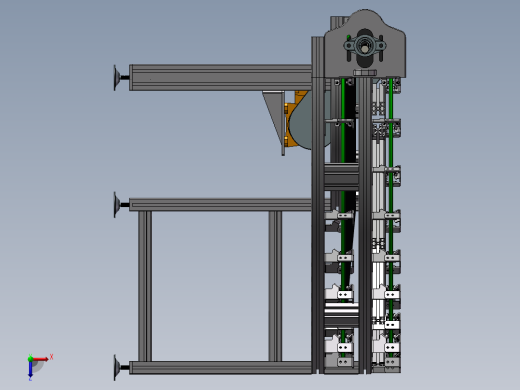 10套转弯皮带输送线3d图纸90度180度弧形输送机 拐弯输送线3d模型俯视缩略图