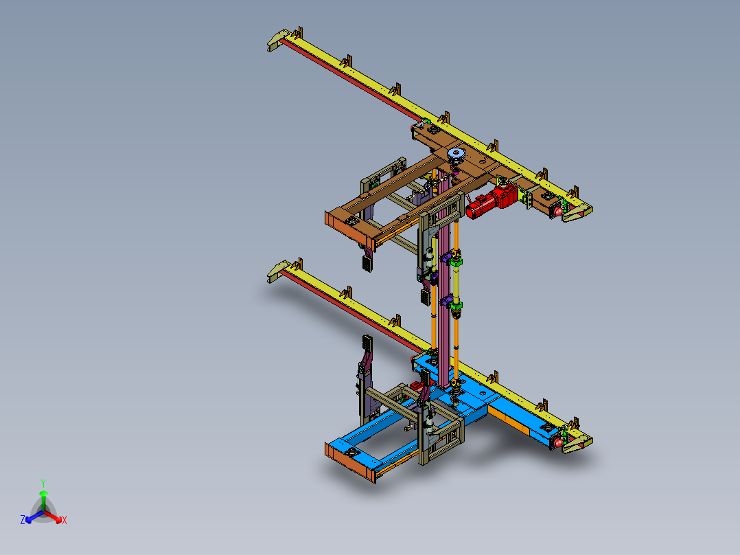 汽车总装线升降滑动导轨