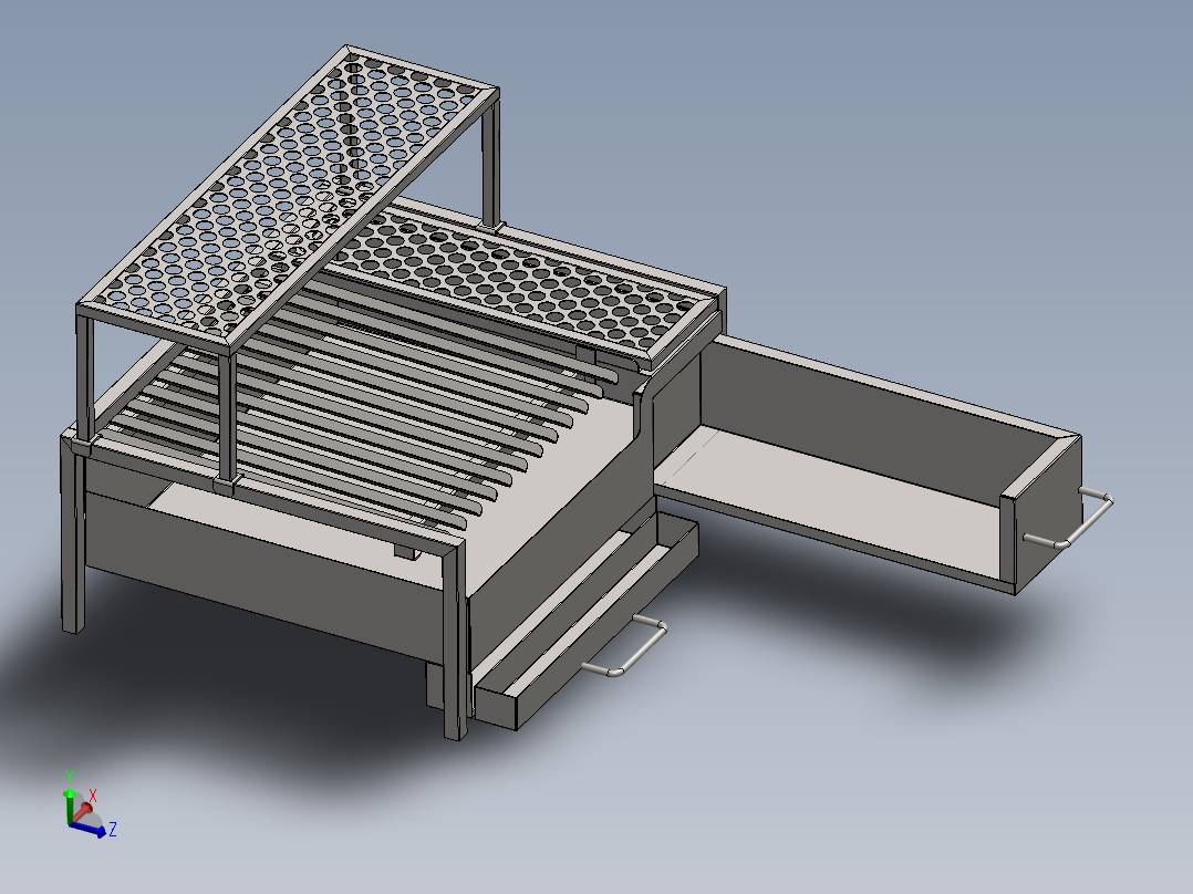 Churrasqueira烧烤架3D数模图纸 Solidworks设计 附x_t