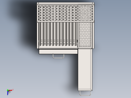 Churrasqueira烧烤架3D数模图纸 Solidworks设计 附x_t俯视缩略图