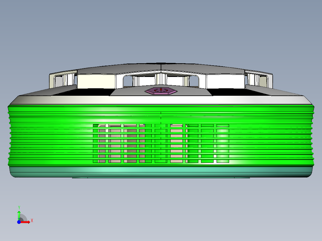 足球净化器前视图
