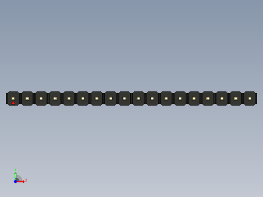 彩色公头100mil（2.54mm）系列-DS1021_black_1x18p_100mil_Type43_rev1.0前视缩略图
