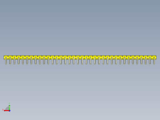 彩色公排针 100mil 2.54mm 系列-DS1022_yellow_1x36p_100mil_TypeD_rev1.0后视缩略图