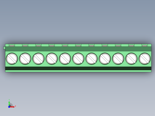 PCB Terminal Block 11 DEG381-3.5前视缩略图