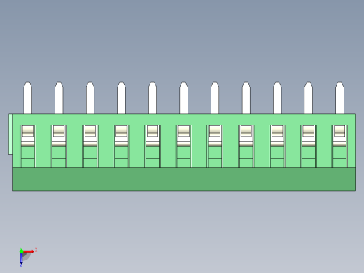 PCB Terminal Block 11 DEG381-3.5俯视缩略图