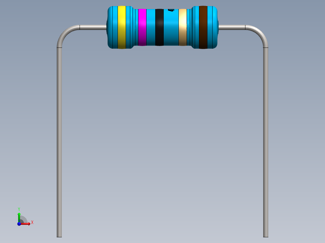 电容器 二极管 电阻器-Resistor 47 Ohm 1 Watt前视图
