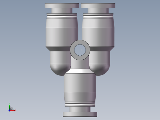 气动接头-Y型三通APY4(4厘)前视缩略图