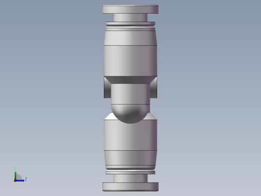 气动接头-Y型三通APY4(4厘)左视缩略图