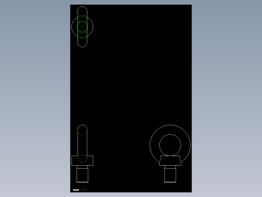 吊模栓CHII-2D多系列多零件图纸模型