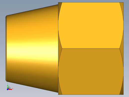 扩口式工业通用硬管接头Short Nut 41FS-8前视缩略图