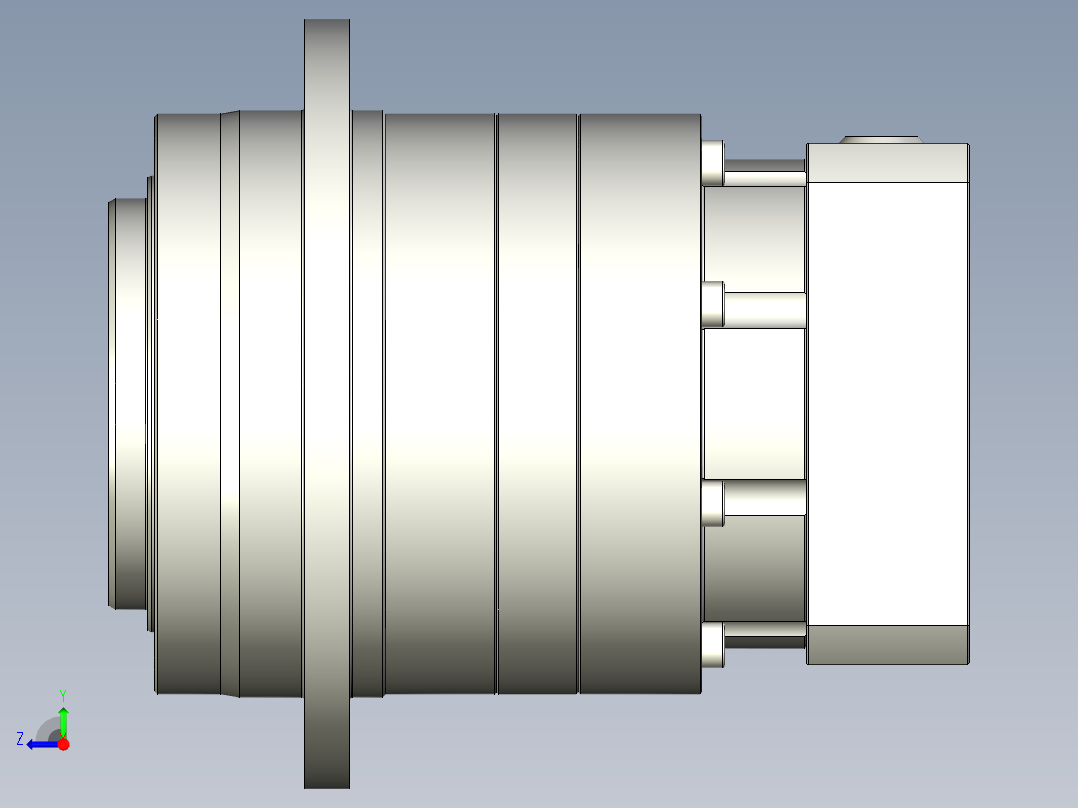 多摩川行星减速机TD-090-L2-19DC19右视图