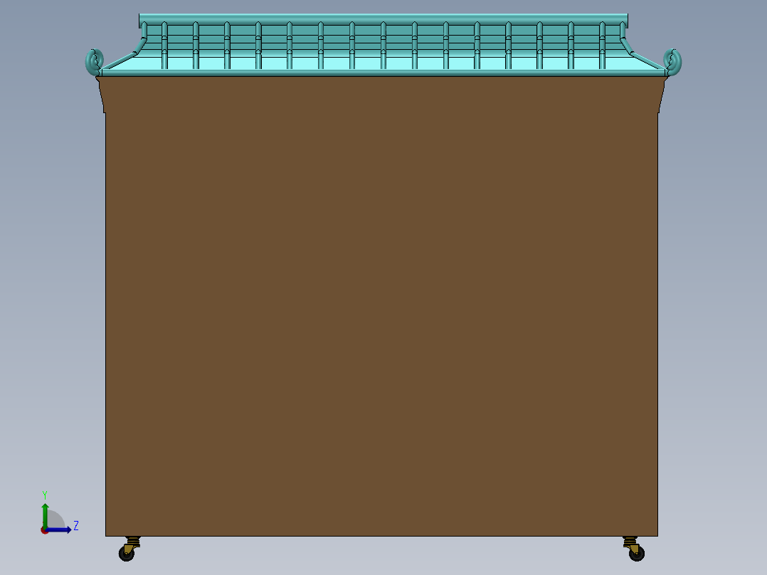 立式钢琴左视图