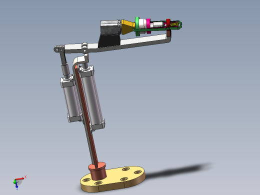 葡萄采摘机器人-机械手三维SW模型