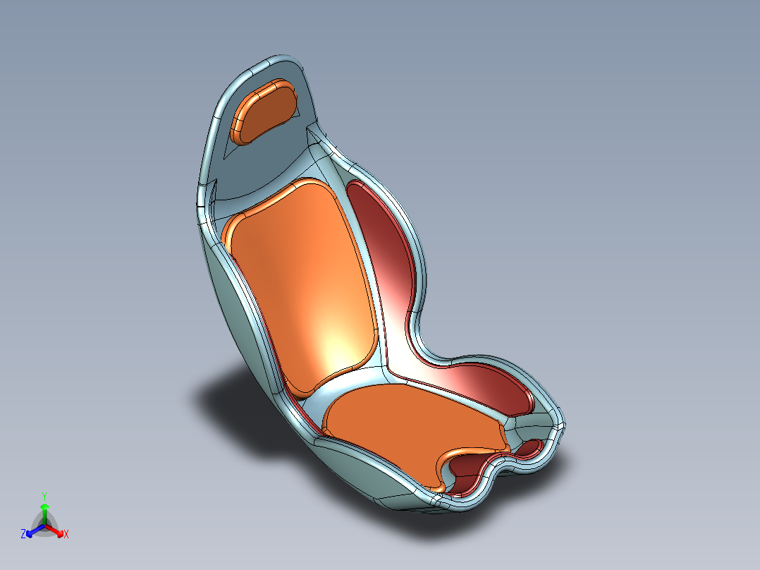 汽车座椅 (55)正等轴测图
