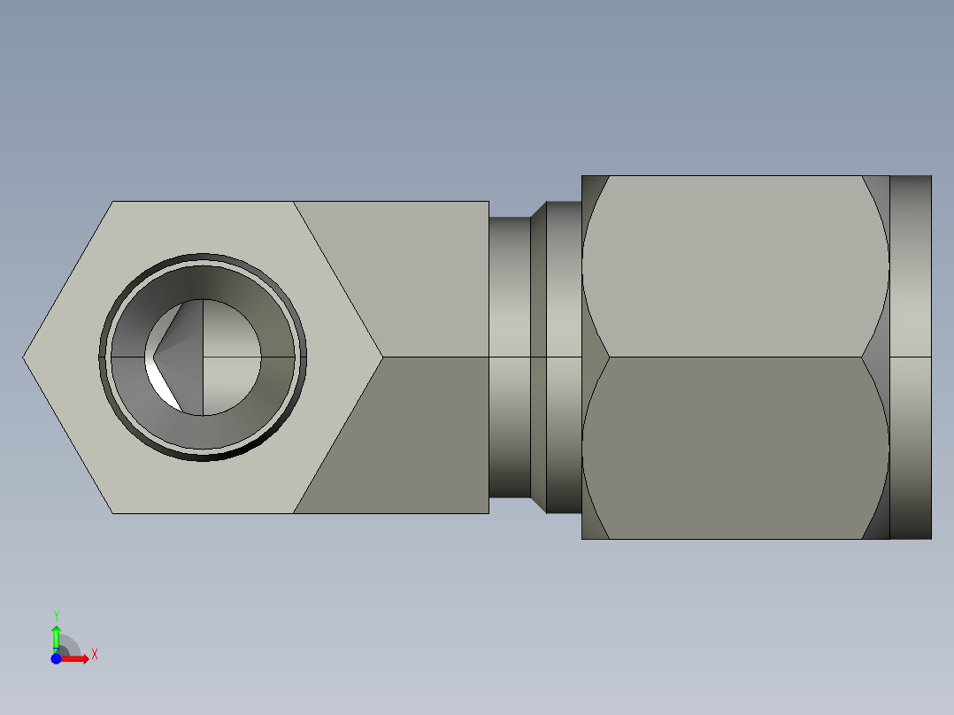 卡套式工业通用硬管接头8-4_cbu-s前视图