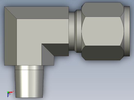 卡套式工业通用硬管接头8-4_cbu-s俯视缩略图