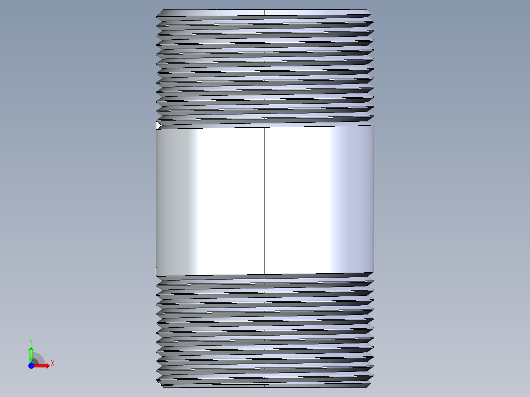 CPVC管件33-Sch80_Nipple_MPTxMPT_9861-296_2.5in x 5in前视图