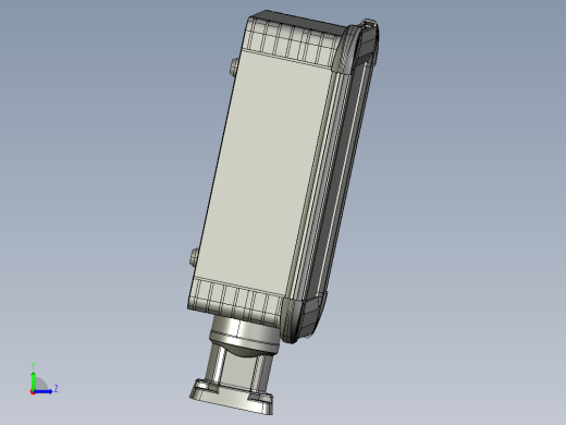 向上可旋转箱底座+控制箱左视缩略图