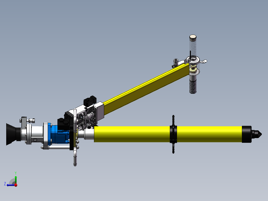 气动钻机右视图