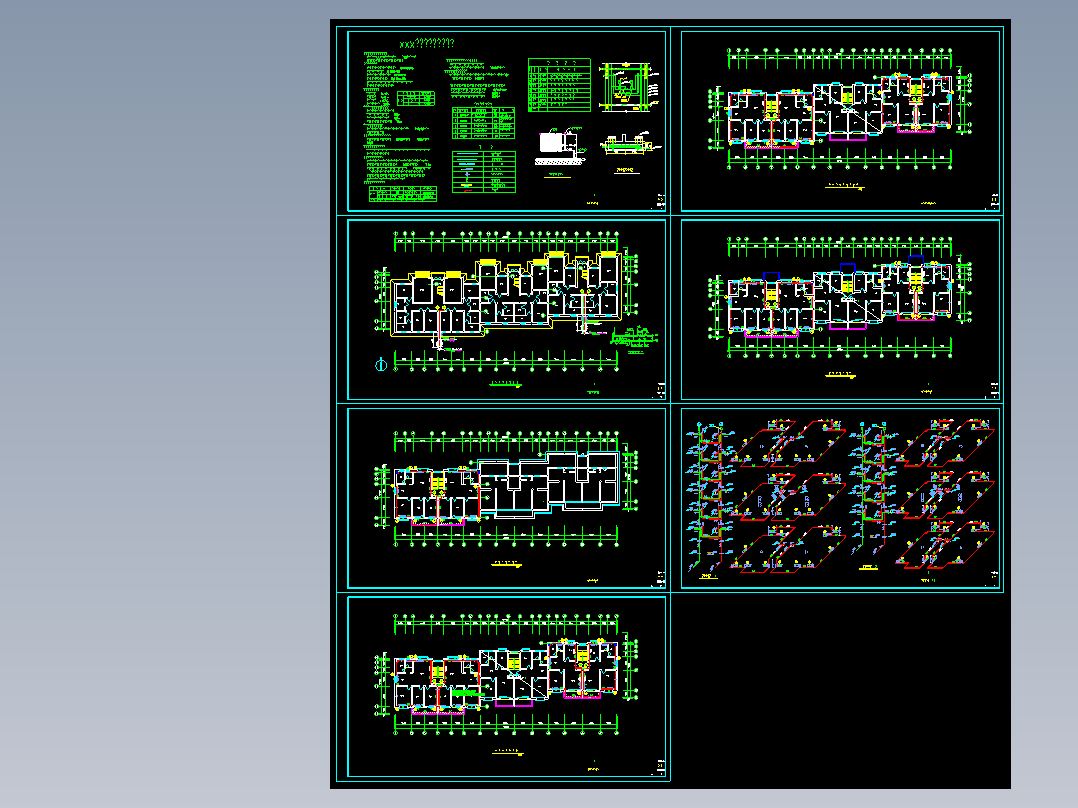 六层住宅集中供热分户计量采暖设计图