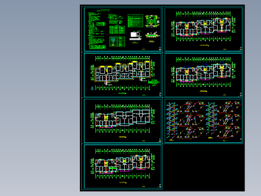 六层住宅集中供热分户计量采暖设计图