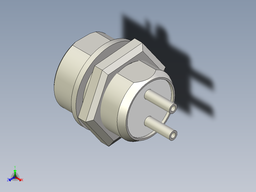 流行的2针圆形插件kls15-225-m12-stp-1.snapshot.3正等轴测图