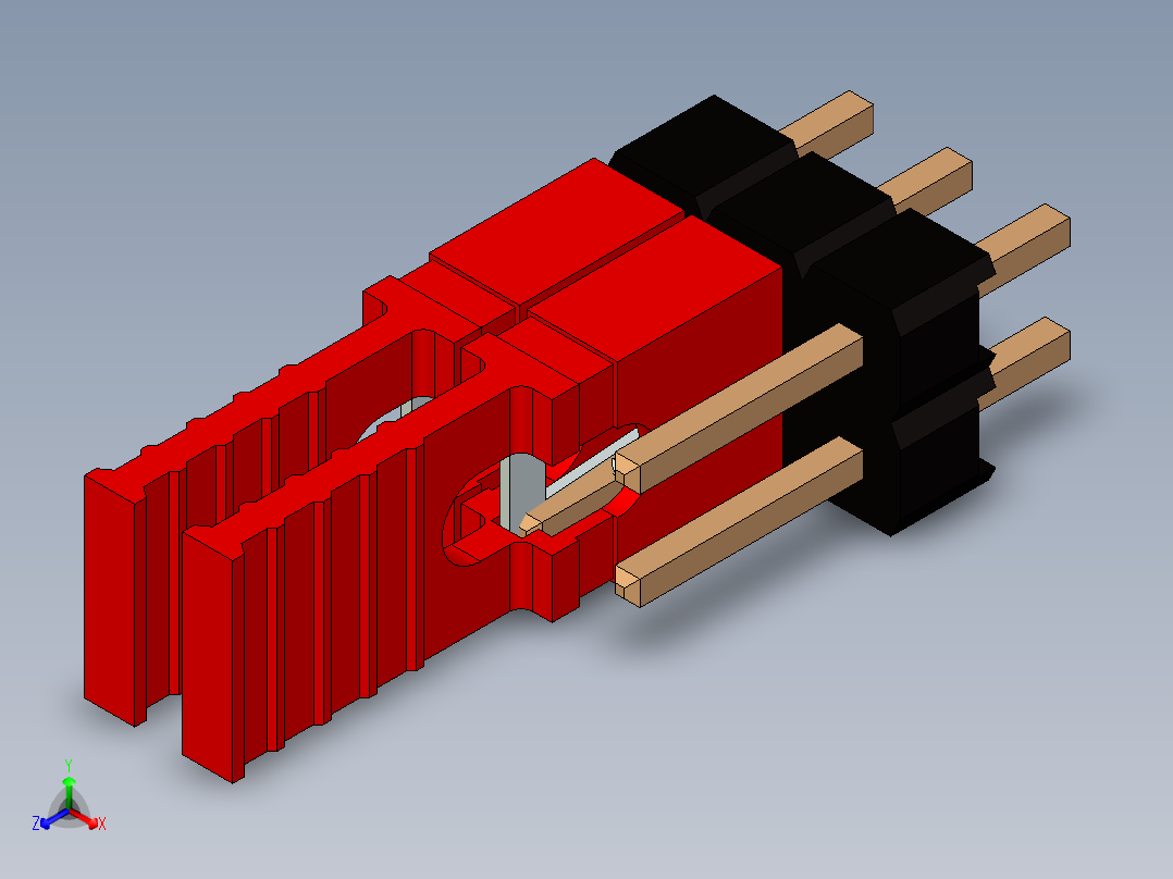 带跳线的排针-pinheader 2x3 and 2 jumpers pullback
