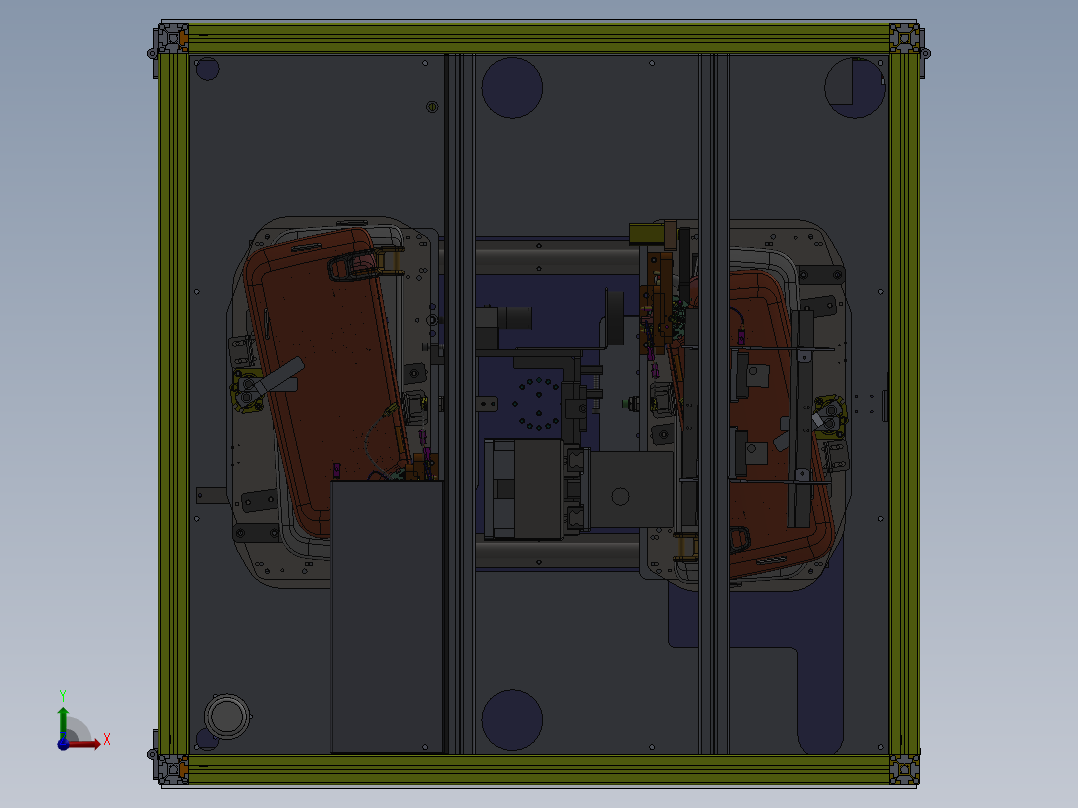 遮阳板激光自动打码机sw2016可编辑前视图