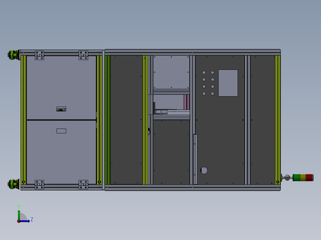 遮阳板激光自动打码机sw2016可编辑左视图