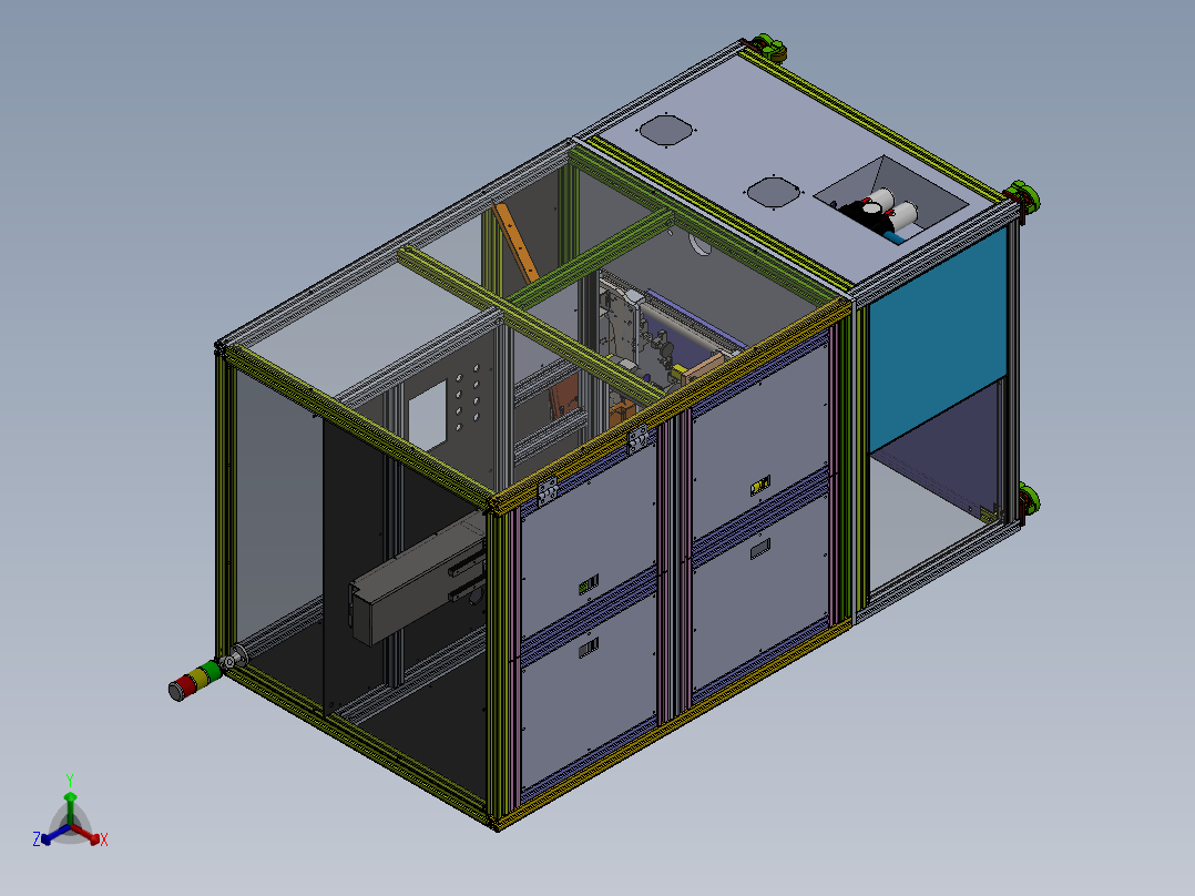 遮阳板激光自动打码机sw2016可编辑正等轴测图