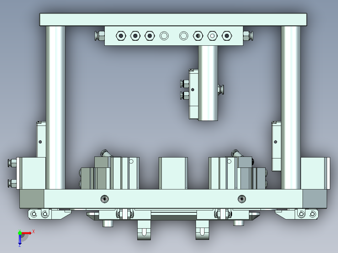 MCLG-C笔记本CNC工装夹具三维模型-cnc3俯视图