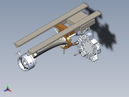 叶片车床带刀塔夹具