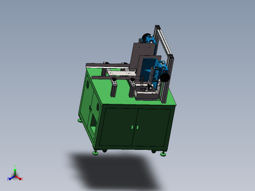 快递盒打包机sw18可编辑正等轴测缩略图