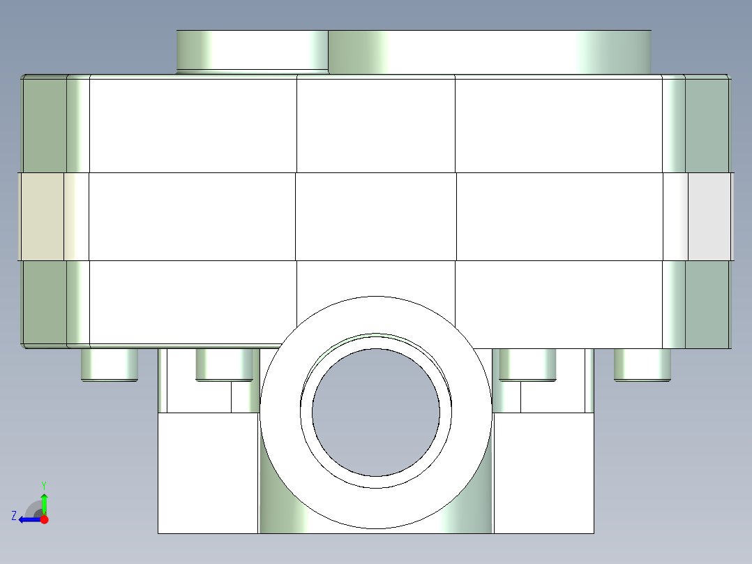 CB-FC20 25 32 40 50齿轮液压泵右视图