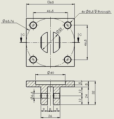 部分零件设计（气动缸 - 无装配 - 附图纸）