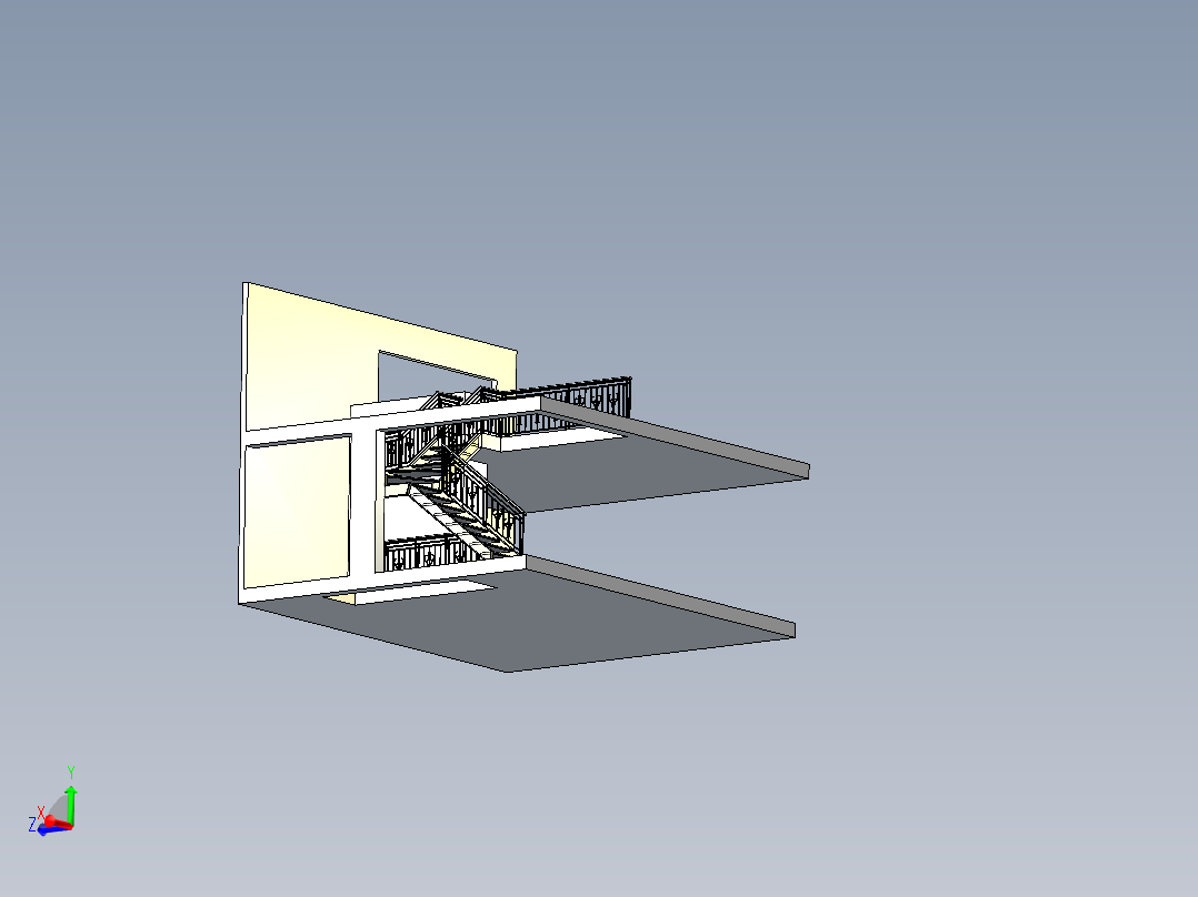 A2004390-装饰性楼梯主视图