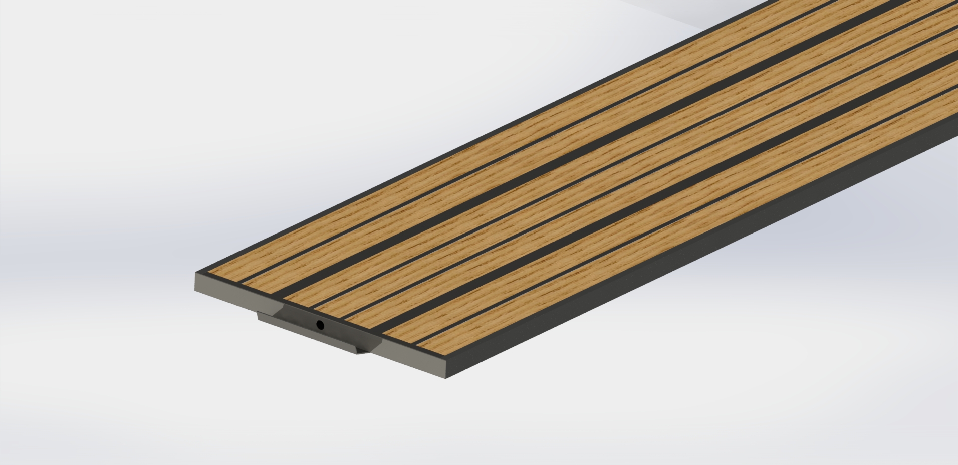 A2004601-木地板平板拖车