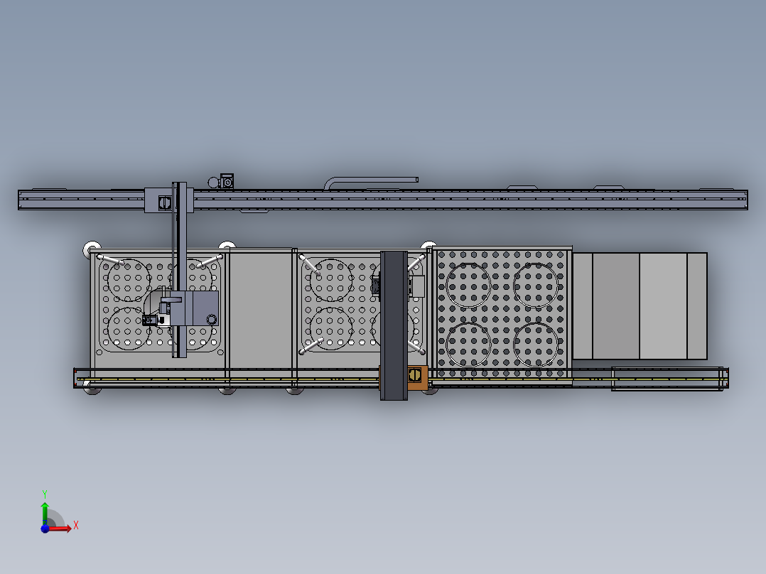 桁架清洗线前视图