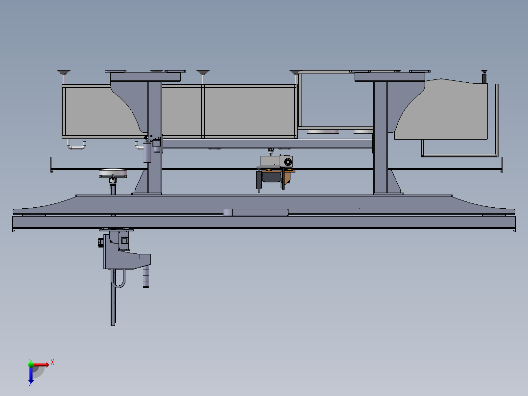 桁架清洗线俯视图