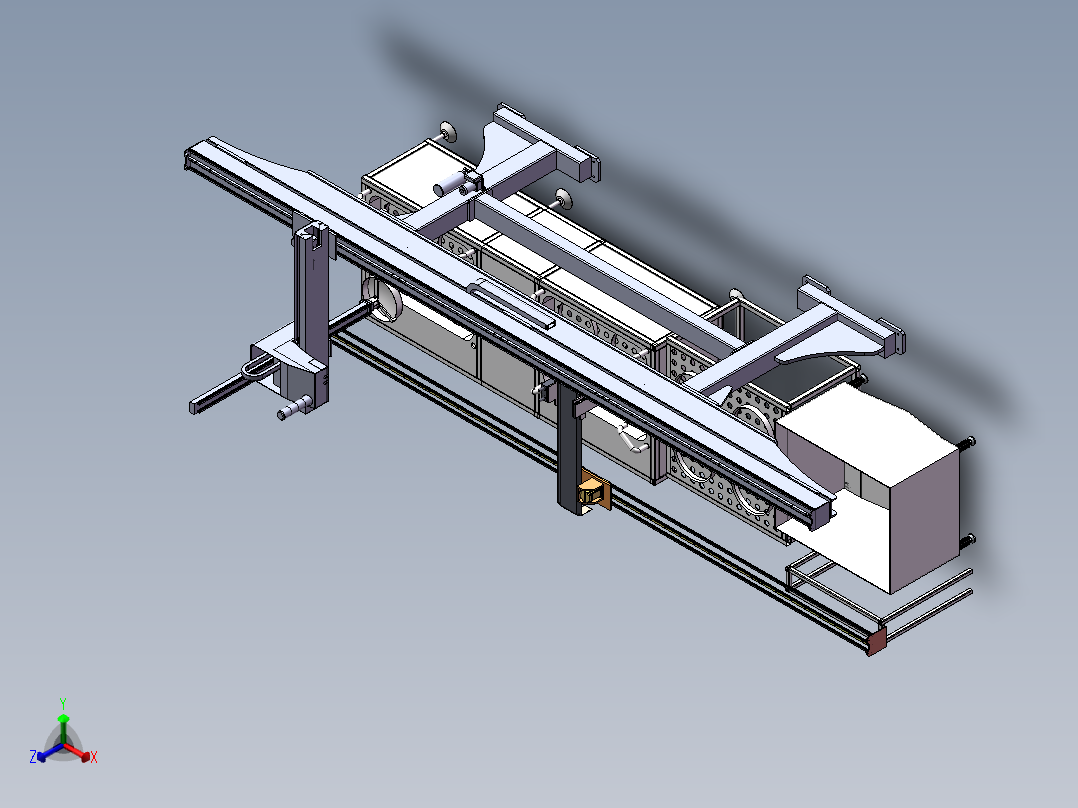 桁架清洗线正等轴测图