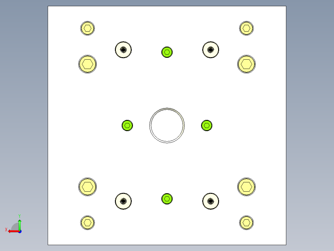 苹果耳机下外壳模具后视图