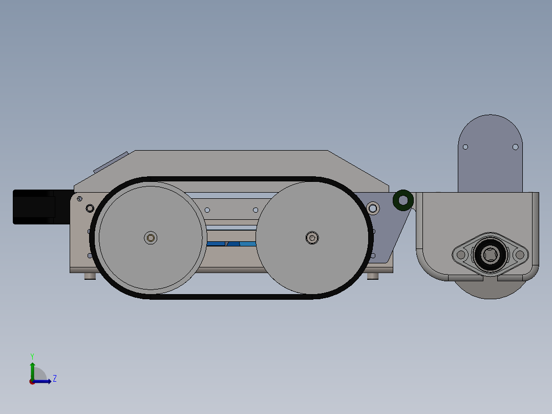 AGV小车、AGV左视图