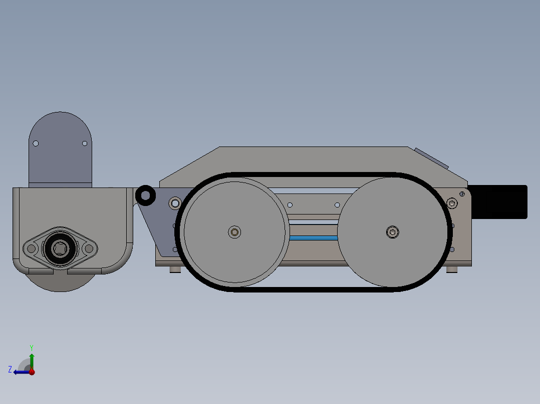 AGV小车、AGV右视图