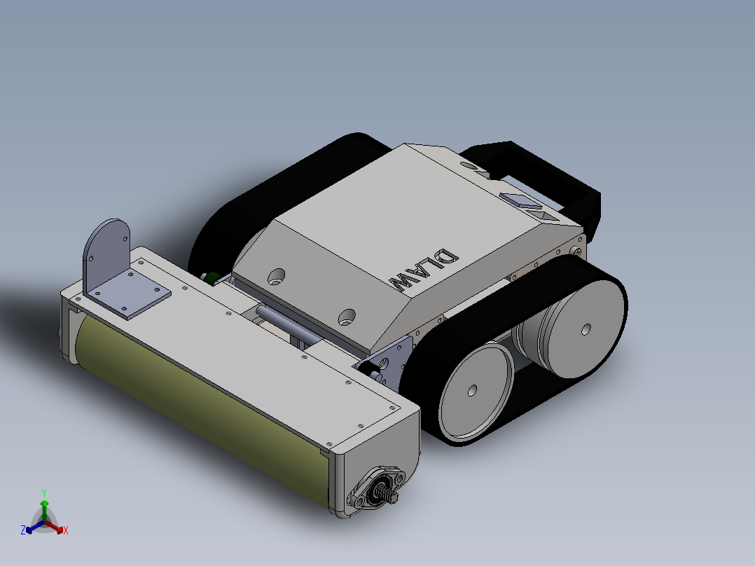 AGV小车、AGV正等轴测图